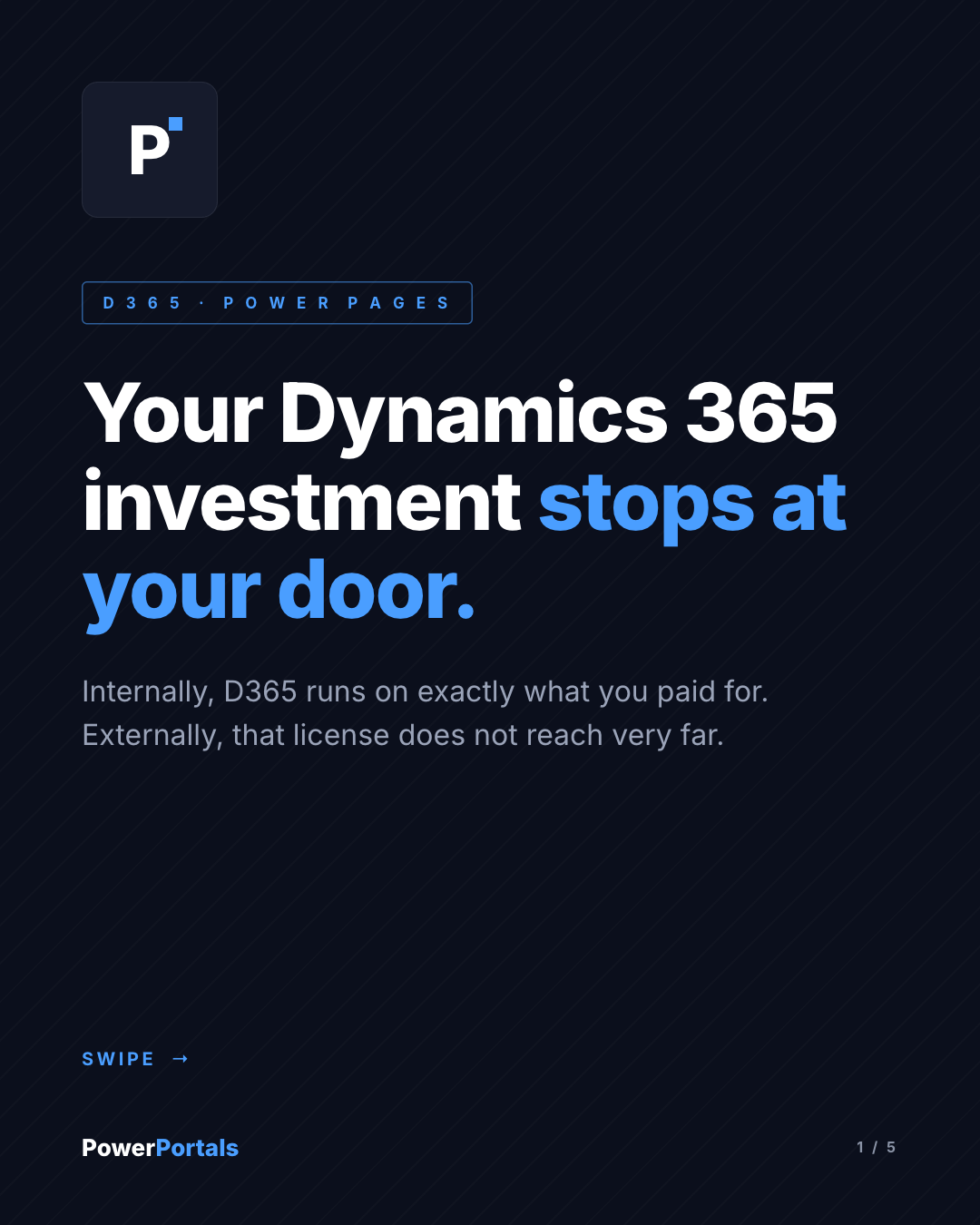 Your Dynamics 365 investment stops at your door.