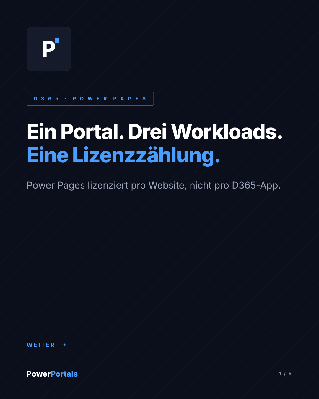 Ein Portal. Drei Workloads. Eine Lizenzzählung.